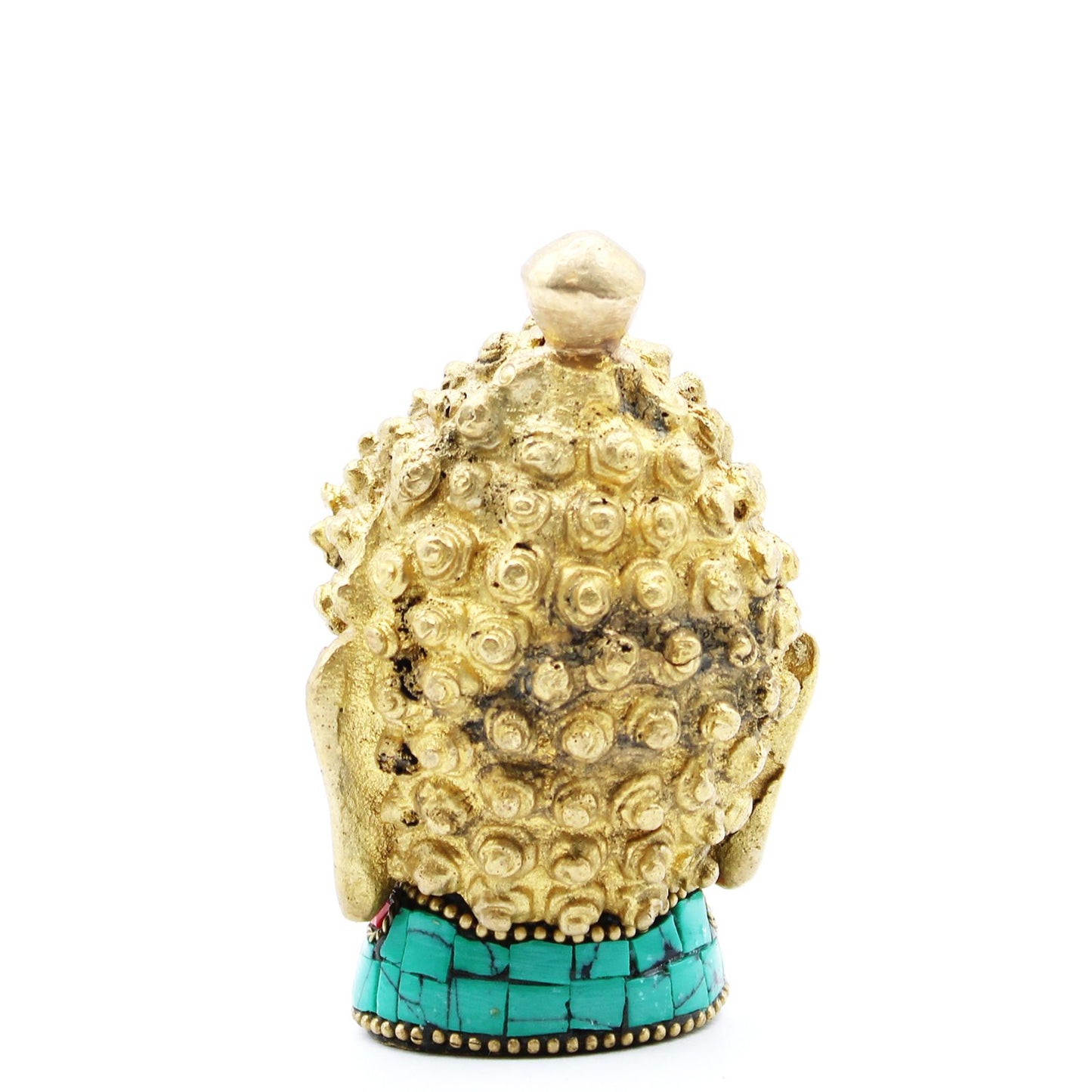 Buddha-Figur aus Messing – Mittlerer Kopf – 8 cm
