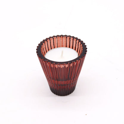 Set of 2  Flip Dinner Candle / Tealight Holder - Vampire Red